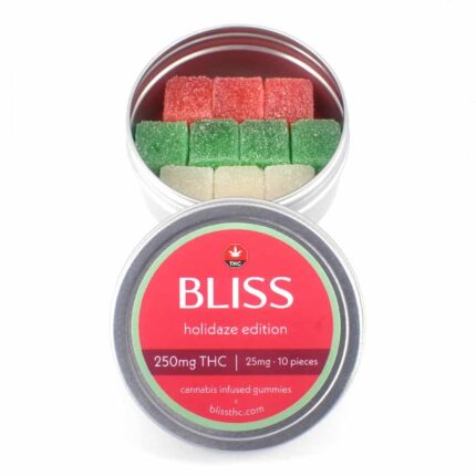 Bliss – Cannabis Infused Gummies – Christmas Holidaze Edition (250mg THC)