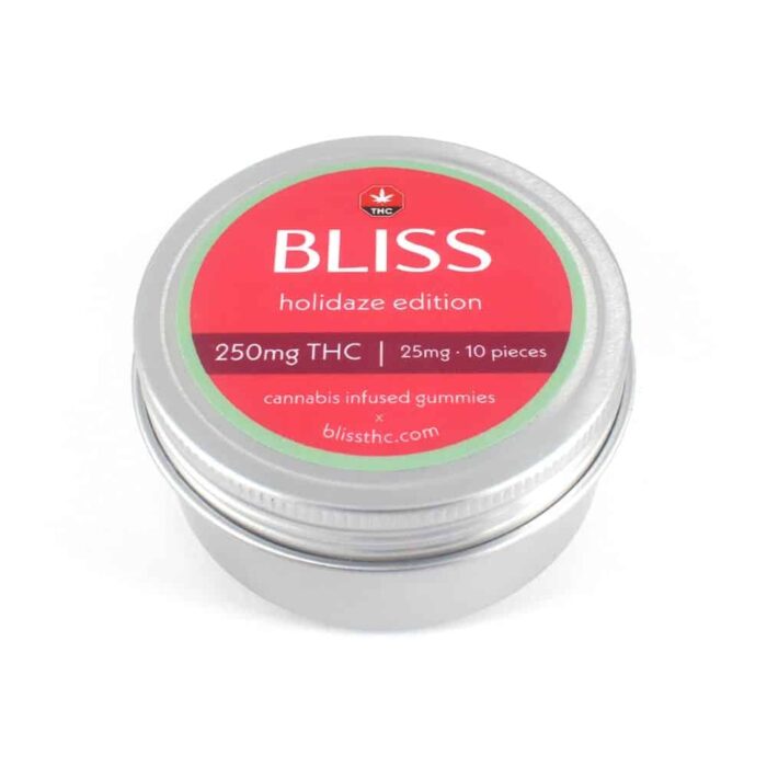 Bliss – Cannabis Infused Gummies – Christmas Holidaze Edition (250mg THC) - Image 2