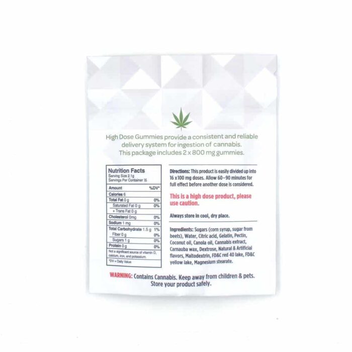 High Dose – Cannabis Fruit Gummies (200mg/800mg/1600mg THC/CBD) - Image 6