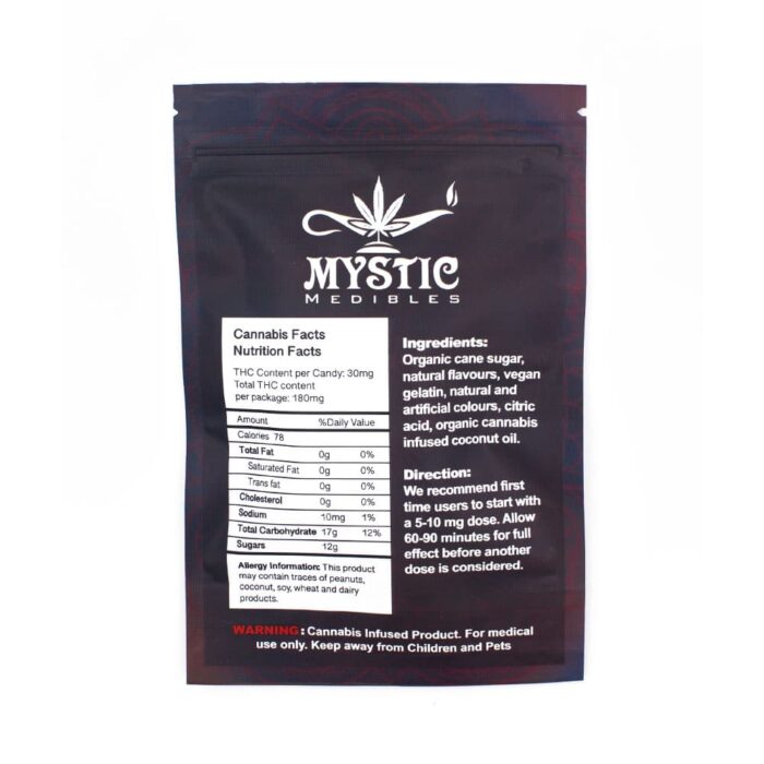 Mystic Medibles – Cannabis Fruit Gummies (180mg THC) - Image 3